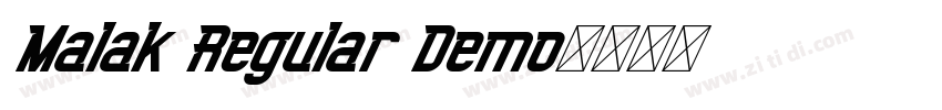 Malak Regular Demo字体转换